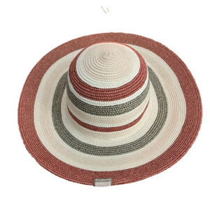 Columbia straw hat, 55% paper/ 45% polyester, in very good condition